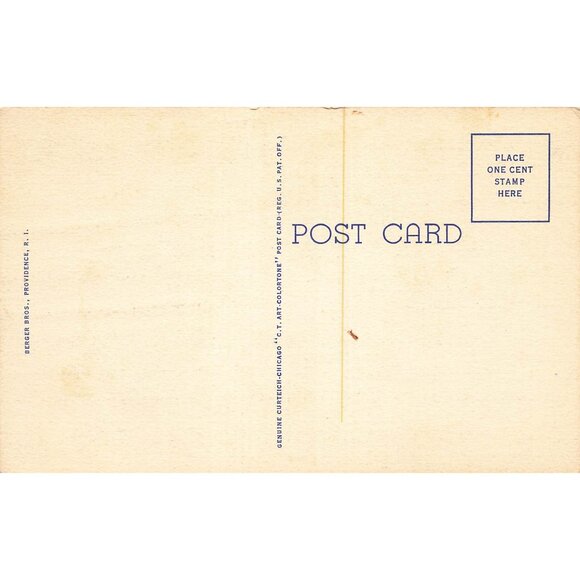 Postcard State Capitol Providence R.I.  Vintage White Border Unposted 1917-1929 - Picture 2 of 2